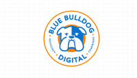 Blue bulldog digital