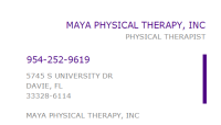 Maya physical therapy inc
