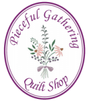 Pieceful gathering quilt shop