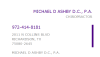 Michael d ashby d.c., p.a.