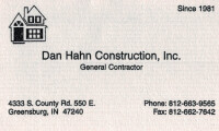 Hahn construction inc