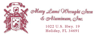 Mary lame wrought iron & aluminum