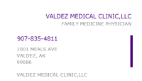 Valdez medical clinic