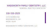 Wadsworth family dentistry, llc