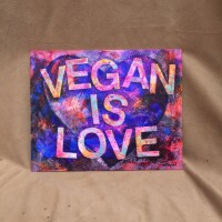 Vegan ti - veganismo / arte / amor