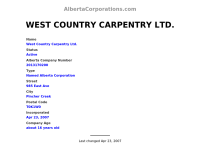 West country carpentry ltd