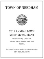 Needham Town Meeting