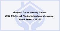Vineyard court nursing center