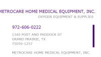 MetroCare Home Medical Equipment, Inc
