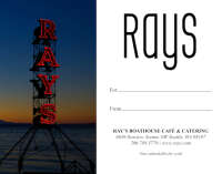 Ray's Boathouse, Cafe & Catering