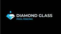 Diamond glass pool fencing