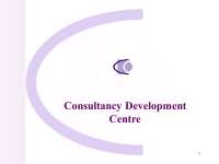 Consultancy development centre (cdc)
