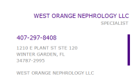 West orange nephrology